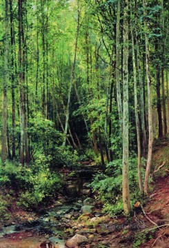 森林ポプラ 1896 古典的な風景 Ivan Ivanovich Oil Paintings